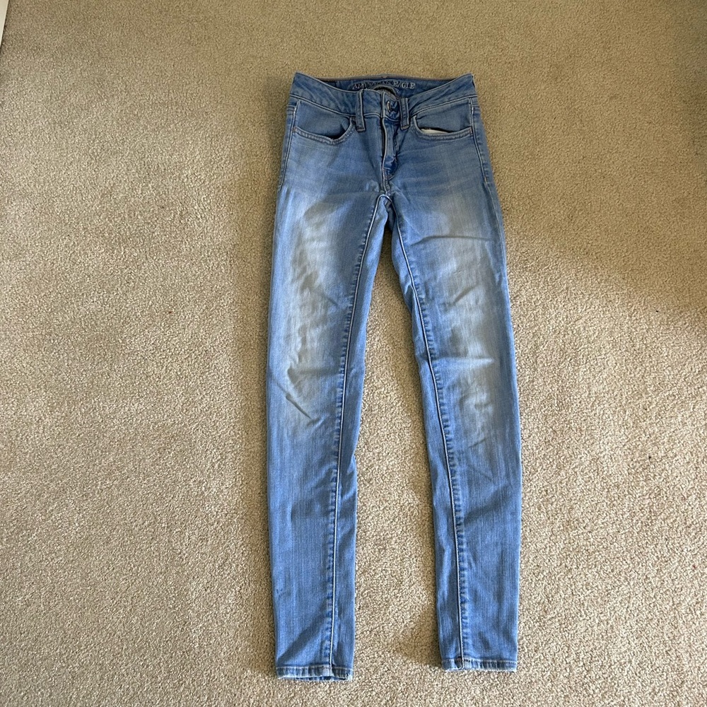 American Eagle super super stretch skinny jeans size 0